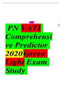  ATI  PN VATI Comprehensive Predictor 2020 Green Light Exam Study Questions