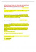 OPTOMETRY CALIFORNIA LAW EXAM 2024-2025 QUESTIONS  AND ANSWERS 100 &percnt; PASS SOLUTION A&plus; GRADE
