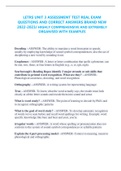 LETRS UNIT 3 ASSESSMENT TEST REAL EXAM QUESTIONS AND CORRECT ANSWERS BRAND NEW 2022-2023&sol; HIGHLY COMPREHENSIVE AND EXTREMELY ORGANISED WITH EXAMPLES