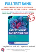 Test Bank for Understanding Pathophysiology 6th Edition By Sue E&period; Huether&semi; Kathryn L&period; McCance Chapter 1-42 Complete Guide A&plus;