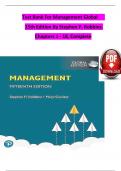 TEST BANK For Management Global&comma; 15th Edition By Stephen P&period; Robbins&comma; Verified Chapters 1 - 18&comma; Complete Newest Version