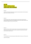 NR 508  Week 4 Midterm Exam QUESTIONS AND ANSWERS
