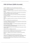 CSD 115 Exam 1&lpar;100&percnt; Accurate&rpar;