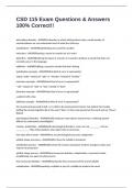 CSD 115 Exam Questions & Answers 100&percnt; Correct&excl;&excl;