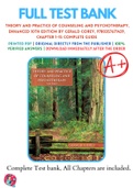 Test Banks For Theory and Practice of Counseling and Psychotherapy&comma; Enhanced 10th Edition by Gerald Corey&comma; 9780357671429&comma; Chapter 1-15 Complete Guide