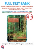 Test Banks For Theory and Practice of Counseling and Psychotherapy, Enhanced 10th Edition by Gerald Corey, 9780357671429, Chapter 1-15 Complete Guide