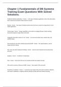 Chapter 1 Fundamentals of DB Systems Training Exam Questions With Solved Solutions&period;