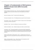 Chapter 4 Fundamentals of DB Systems Midterm Exam And 100&percnt; Accurate Answers&period;