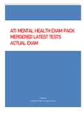 ATI MENTAL HEALTH EXAM PACK 2022