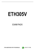 ETH305V EXAM PACK 2022