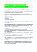 &lpar;GNFN 510&rpar; Employee Benefits Questions with complete solution