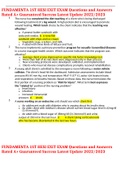 FUNDAMENTA 1ST HESI EXIT EXAM Questions and Answers Rated A&plus; Guaranteed Success Latest Update 2022&sol;2023