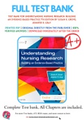 Test Bank For Understanding Nursing Research: Building an Evidence-Based Practice 7th Edition by Susan K. Grove; Jennifer R. Gray 9780323532051 Chapter 1-14 Complete Guide.