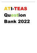 ATI-TEAS Question Bank 2022