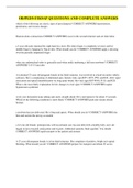 OB&sol;PEDS FISDAP QUESTIONS AND COMPLETE ANSWERS