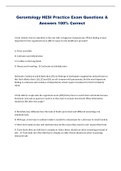 Gerontology HESI Exams Bundle &lpar;100&percnt; Correct&rpar; With Complete Solutions