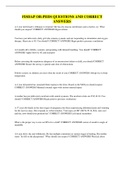 FISDAP OB-PEDS QUESTIONS AND CORRECT  ANSWERS
