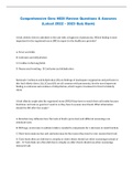Comprehensive Gero HESI Review Questions & Answers &lpar;Latest 2022 &ndash; 2023 Quiz Bank&rpar;