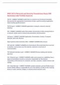 WGU D315 Network and Security Foundations Exam 284 Questions with Verified Answers&comma;100&percnt; CORRECT