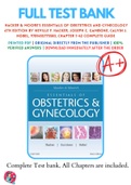 Test Banks For Hacker & Moore's Essentials of Obstetrics and Gynecology 6th Edition by Neville F. Hacker, Joseph C. Gambone, Calvin J. Hobel, 9781455775583, Chapter 1-42 Complete Guide