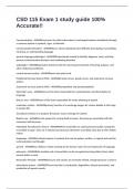 CSD 115 Exam 1 study guide 100&percnt; Accurate&excl;&excl;