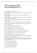 CSD 115 Exam 4 100&percnt; Accurate&lpar;GRADED A&plus;&rpar;
