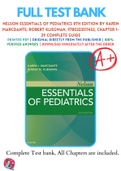 Test Banks For Nelson Essentials of Pediatrics 8th Edition by Karen Marcdante; Robert Kliegman, 9780323511452, Chapter 1-29 Complete Guide