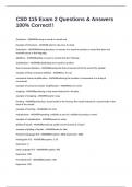 CSD 115 Exam 2 Questions & Answers 100&percnt; Correct&excl;&excl;