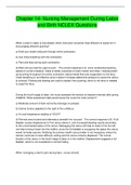 Chapter 14- Nursing Management During Labor  and Birth NCLEX Questions