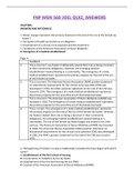 FNP MSN 56O JOEL QUIZ ANSWERS WITH RATIONALES COMPLETE GUIDE&vert;RATED A&plus;