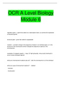 OCR A Level Biology  Module 6