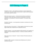 OCR Biology A Paper 2