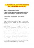 TESOL PACKAGED EXAMS LATEST VERSION 
