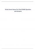 COMPLETE Vivint Smart Home Pro Final Exam Questions and Answers with Solution&excl; 100&percnt; CORRECT ANSWERS