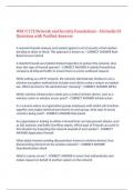 WGU C172 Network and Security Foundations &ndash; Firewalls 53 Questions with Verified Answers&comma;100&percnt; CORRECT