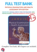Test Banks For Physical Examination and Health Assessment 8th Edition by Carolyn Jarvis&comma; 9780323510806&comma; Chapter 1-32 Complete Guide