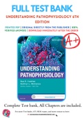 Test Bank for Understanding Pathophysiology 6th & 7th & 8th Edition by Sue Huether, Kathryn McCance [In Bundle]
