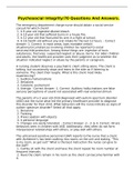 Psychosocial Integrity&sol;70 Questions And Answers&period;