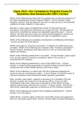 Cigna 2022 -Our Compliance Program Exam&sol;15 Questions And Answers&sol;All 100&percnt; Correct