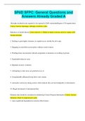 SP&emacr;D SFPC&colon; General Questions and Answers Already Graded A