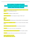 ServiceNow Certified System Administration Questions and Answers Latest 2022 Already Passed