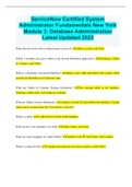 ServiceNow Certified System Administrator Fundamentals New York Module 3&colon; Database Administration Latest Updated 2022