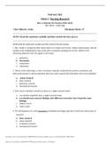 Unit test 1&2 Subject: Nursing Research