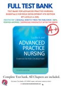 Test Bank For Advanced Practice Nursing: Essentials for Role Development 4th Edition by Lucille A Joel 9780803660441 Chapter 1-30 Complete Guide.