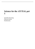 ATI TEAS Science I notes and review questions 7-22