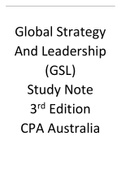 Summary Note for Global Strategy & Leadership (GSL) Module 1 to Module 7