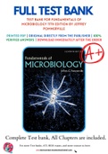 Test Bank For Fundamentals of Microbiology 11th Edition by Jeffrey Pommerville 9781284100952 Chapter 1-26 Complete Guide&period;