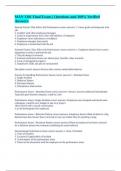 MAN 3301 Final Exam &vert;&vert; Questions and 100&percnt; Verified Answers&period;