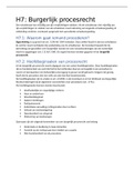 Samenvatting H7  Ondernemingsrecht (incl. begrippenlijst!) FACREC0322