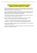 CLM 003 Overview of Acquisition ethics&sol;7 Questions and Answers&sol; A&plus; Graded